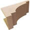 Ekena Millwork 8"W x 16"D x 8"H Wide Mediterranean Rough Cedar Woodgrain TimberThane Corbel, Primed Tan CORUR08X16X08MEDRCPR - alternate 2